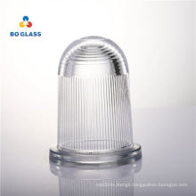 Hand Blown Glass Explosion-proof Lampshade Transparent Signal Light Glass Lamp Cover